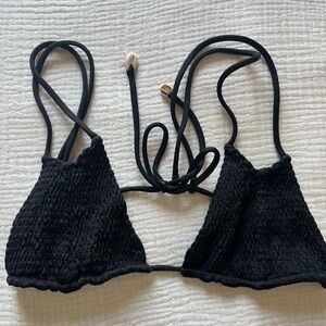 Black Indah Boho Bikini Top